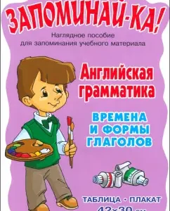 Английская грамматика. Времена и формы глаголов. Таблица-плакат