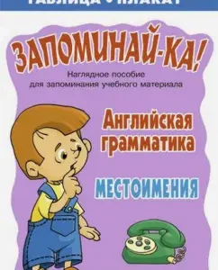 Английская грамматика. Местоимения. Таблица-плакат